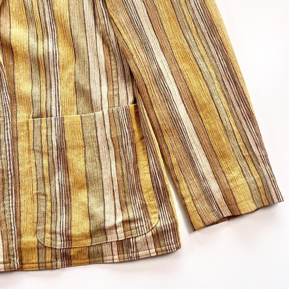 Vintage 1960's Tokyo Women Gold Stripe French Inspired Blazer 7 Small - Picture 7 of 13